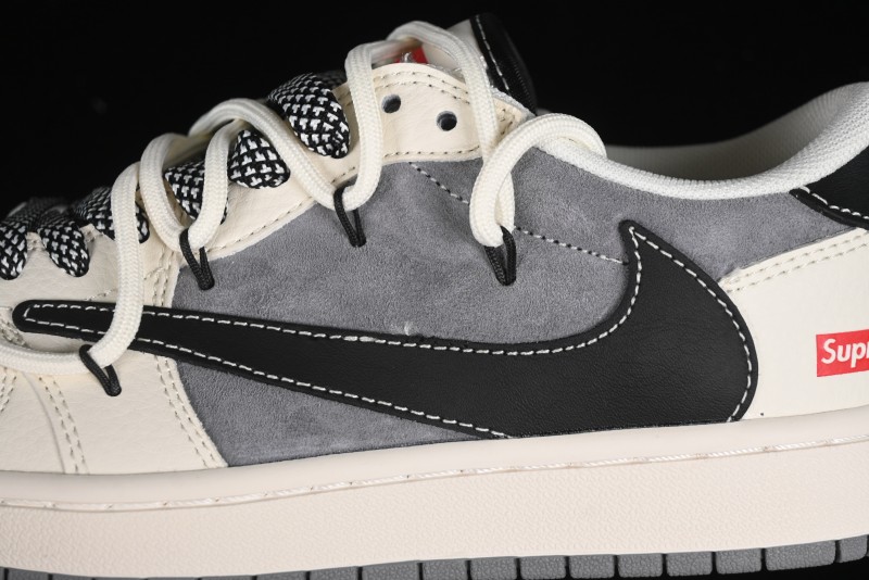Nike Travis Scott x Fragment Design x Air Jordan 1 Low OG SP AJ1 Supreme Collaboration - SJ0086-132