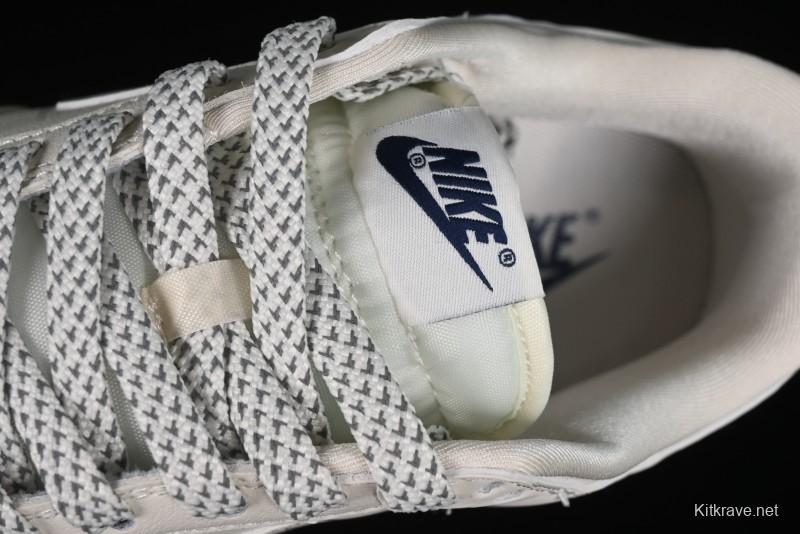 Nike SB Dunk Low Supreme Collaboration - Classic Beige Blue Anniversary High-End Custom Low-Top Casual Skate Shoes - XX8888-003