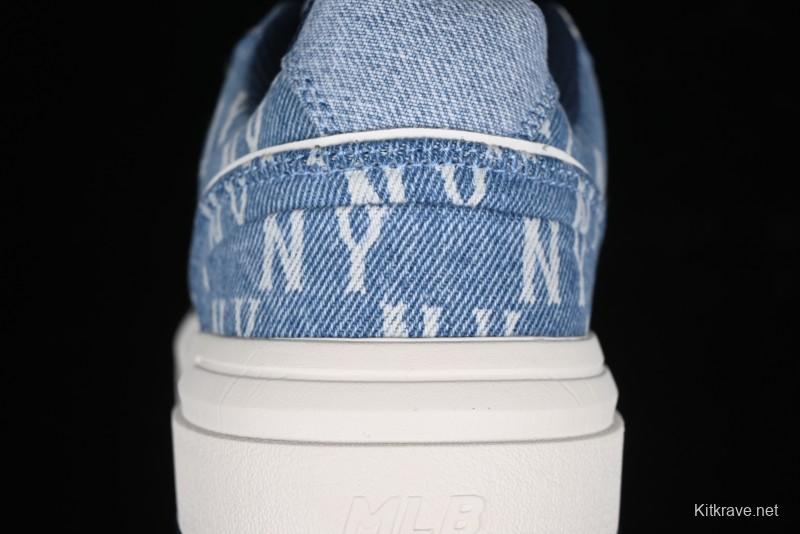 New York Yankees MLB Chunky Liner Denim Basic Platform Sandals - 3ASXCDC4N50BLS