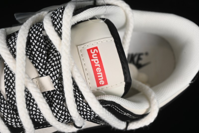 Nike SB Dunk Low SUP Collaboration - Strap Black Hook Anniversary High-End Custom Low-Top Casual Skate Shoes - SJ2068-288