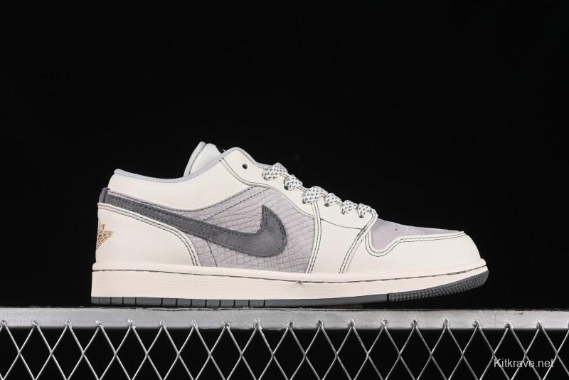 Nike Air Jordan 1 Low Retro Basketball Shoes Custom Black Myth Wukong Design - SJ9950-041