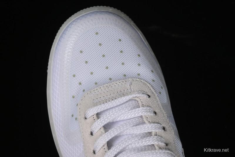 Nike Off White x Air Force 1 Low OW Transparent White Sneakers - AO4606-100