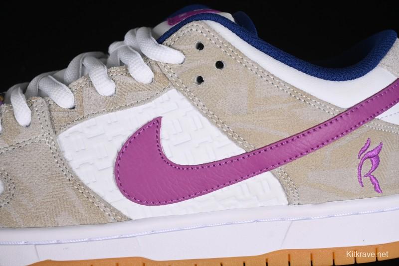 Nike SB Dunk Low Rayssa Leal Pro Skate Shoes with Colorful Smiley Laces - FZ5251-001