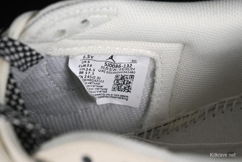 Nike Travis Scott x Fragment Design x Air Jordan 1 Low OG SP AJ1 Supreme Collaboration - SJ0086-132