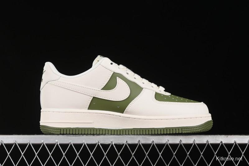 Nike Air Force 1 '07 Low Burberry Collaboration - Off White Mint Green Low Top Casual Sneakers - BB8588-221