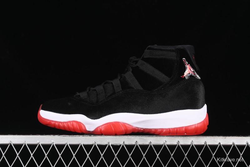 Nike Air Jordan 11 Retro Bred Velvet Basketball Shoes - DB5457-061