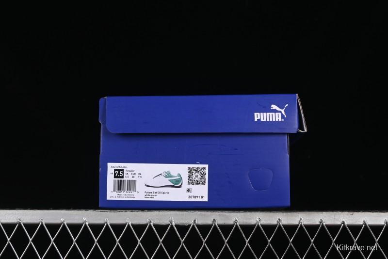 Puma Sparco Future Round Toe Lace-Up Leather Fabric Low-Top Lifestyle Casual Shoes - 307891-01