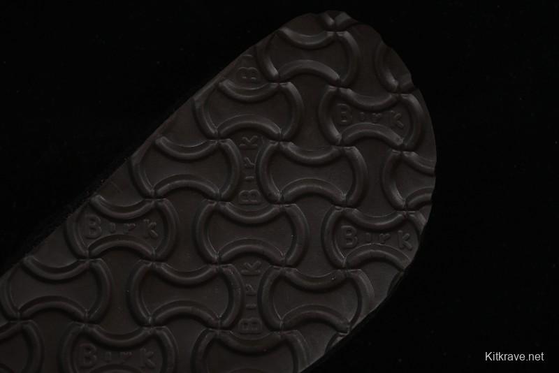 Birkenstock Half Open Toe Sandals with Smokeless Coal Wool Upper - G.D4