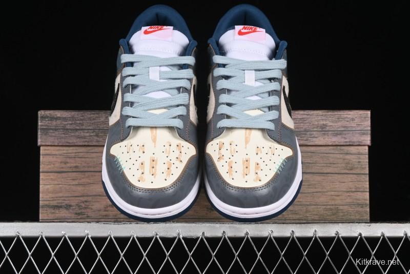 Nike Dunk Low Panda Prank Nautical Era Exploration Wave Low Top Casual Sneakers - DD1391-400