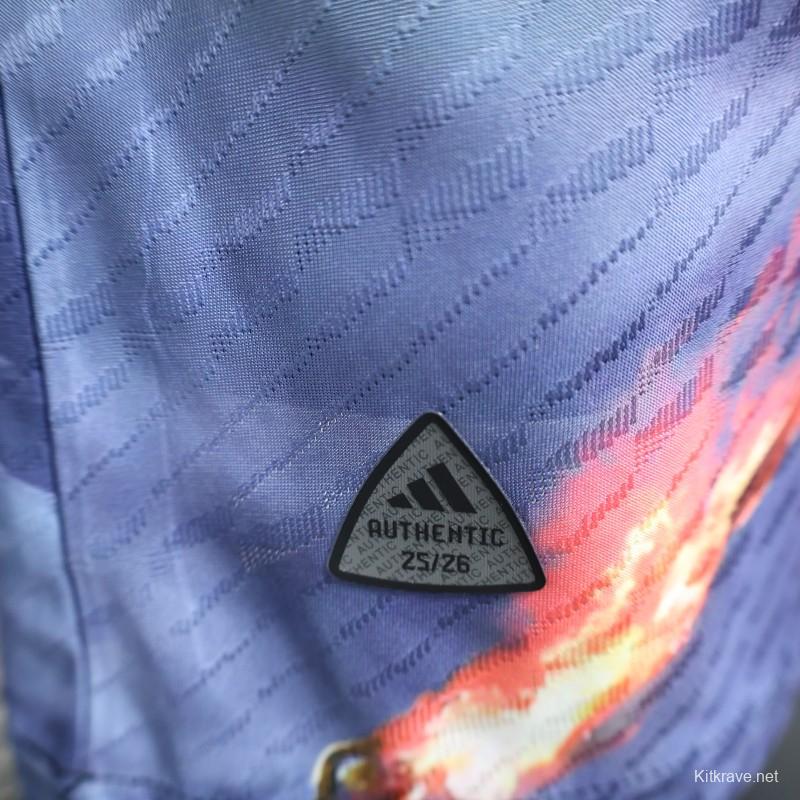 Player Version 2025 Japan NA ZHA Navy Blue with Dragon Jersey