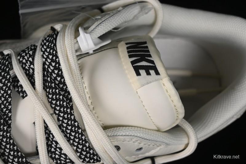 Nike Travis Scott x Fragment Design x Air Jordan 1 Low OG SP AJ1 Black Logo Drawstring Low-Top Casual Sneakers - SJ0086-135