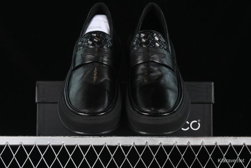 ECCO London Series 2024 New Leather Business Driving Loafers - 63663701001