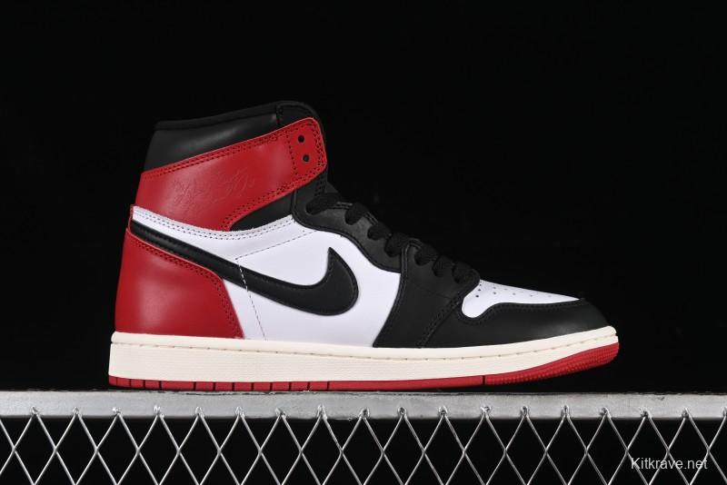 Nike Air Jordan 1 High OG Retro Basketball Shoes with Black Toe Design - DZ5485-106