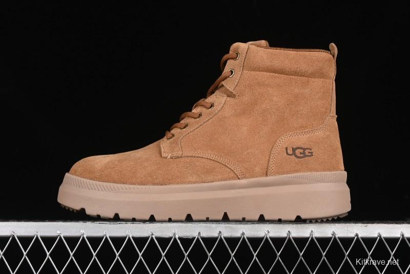 UGG Burleigh Boot Men's Lace-Up Winter Snow Boots with Lightweight Anti-Slip Combo Sole - 1153750