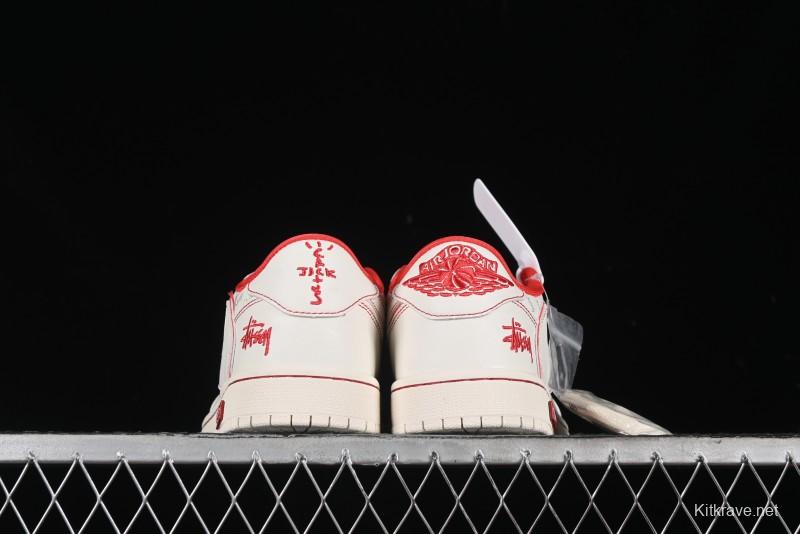 Nike Travis Scott x Fragment Design x Air Jordan 1 Low OG SP AJ1 Supreme Stussy Collaboration - SJ2
