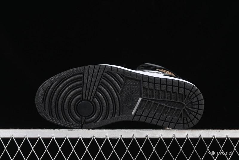 Nike Air Jordan 1 Mid Basketball Shoes White Black Silver - HV0789-010