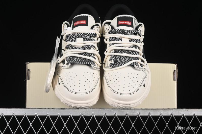 Nike Travis Scott x Fragment Design x Air Jordan 1 Low OG SP AJ1 Supreme Collaboration - SJ0086-134