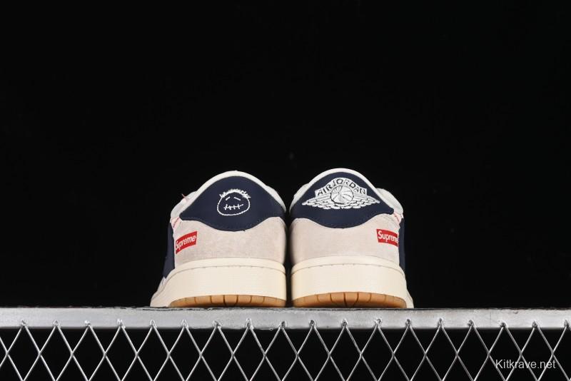 Nike Travis Scott x Fragment Design x Air Jordan 1 Low OG SP AJ1 Supreme Collaboration - JH6088-613