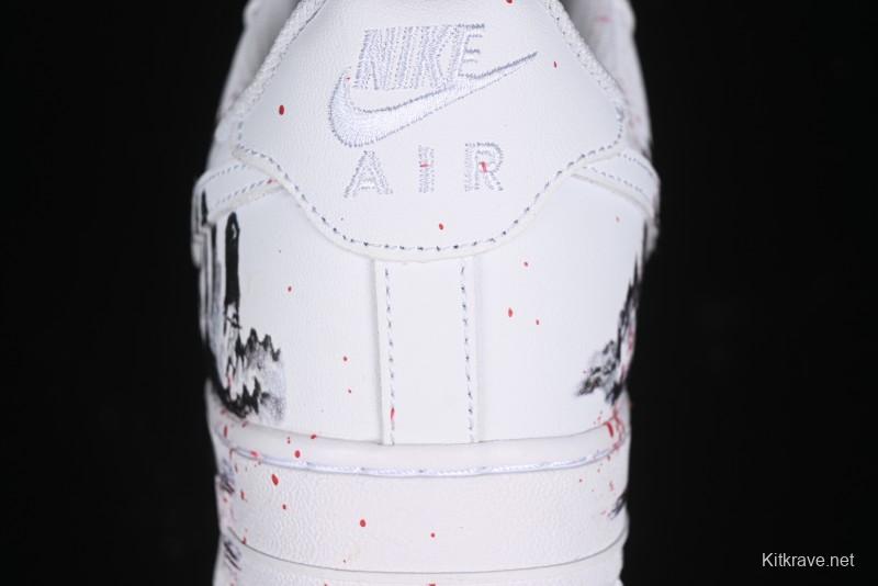 Nike Air Force 1 '07 Low Black Myth Wukong Custom Spray-Painted Gift Box Low-Top Casual Sneakers - ZH0316-045