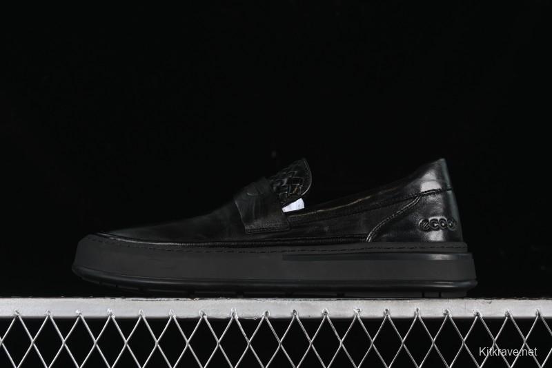 ECCO London Series 2024 New Leather Business Driving Loafers - 63663701001