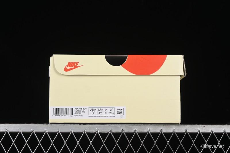 Nike Travis Scott x Fragment Design x Air Jordan 1 Low OG SP AJ1 Supreme Stussy Collaboration - SJ2