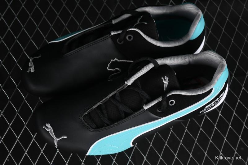 Puma Sparco Future Round Toe Lace-Up Low-Top Lifestyle Casual Shoes in Leather and Fabric - 308155-01