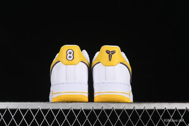 Nike Air Force 1 '07 Low Kobe Full-Grain Leather Casual Sneakers with Full-Length Air Cushion - FZ1151-100