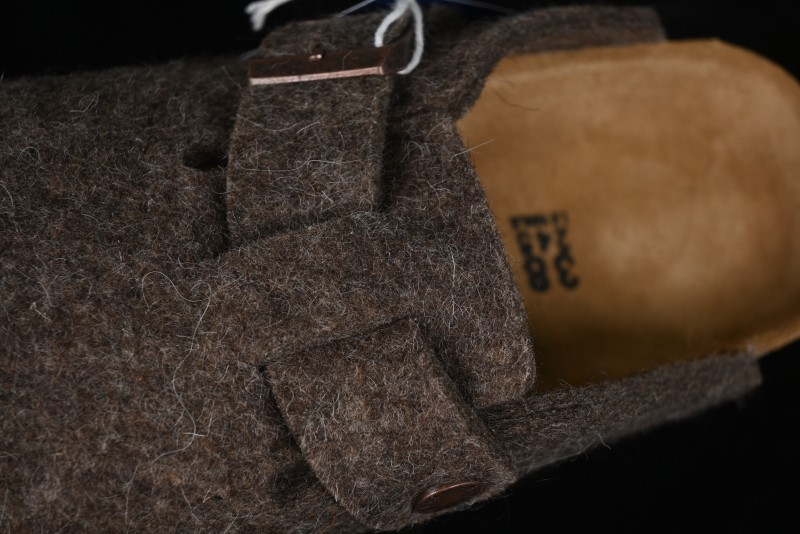 Birkenstock Half-Fur Slide Sandals with Wool Lining - G.D4