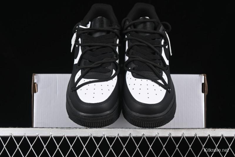 Nike Air Force 1 '07 Low Retro Street Spray White Peach Bubble Casual Sneakers - ZH0316-038