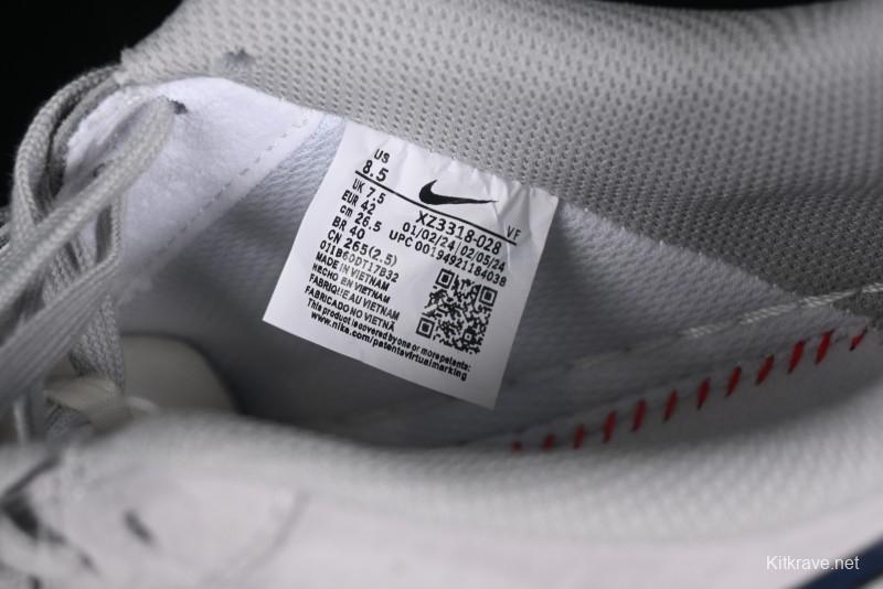 Nike Air Force 1 '07 Low Stussy Collaboration - Grey Pigskin Blue Sole Low-Top Casual Sneakers - XZ3318-028