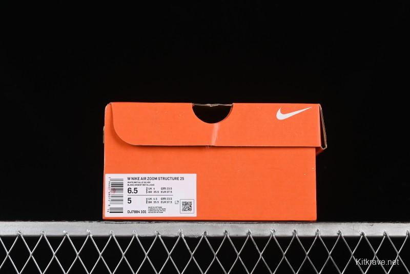 Nike Air Zoom Structure 25 Cushioned Anti-Slip Running Shoes - DJ7884-101