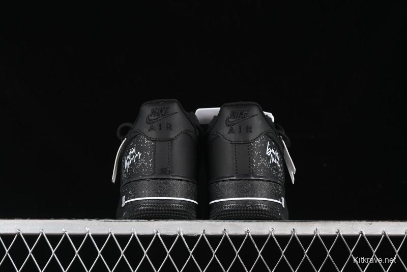 Nike Air Force 1 '07 Low Retro Street Spray White Peach Bubble Casual Sneakers - ZH0316-038