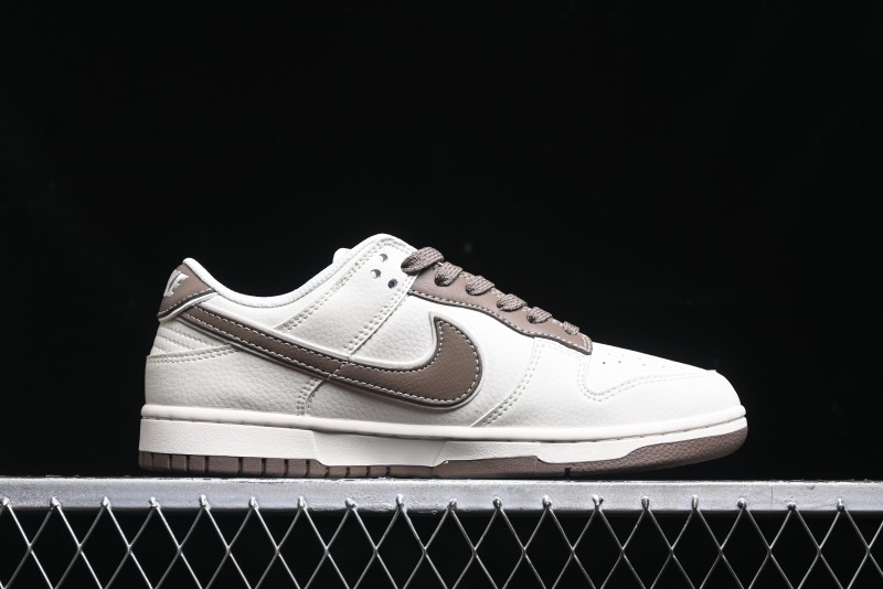 Nike SB Dunk Low Stone Island Supreme Collaboration - Beige Brown Sole Anniversary High-End Custom Low-Top Casual Sneakers - BB9866-008