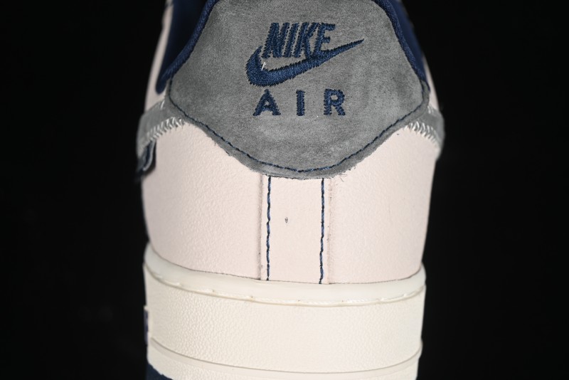Nike Air Force 1 '07 Low Dior Collaboration - Light Blue Knit Swoosh Low-Top Casual Sneakers - KK1988-012