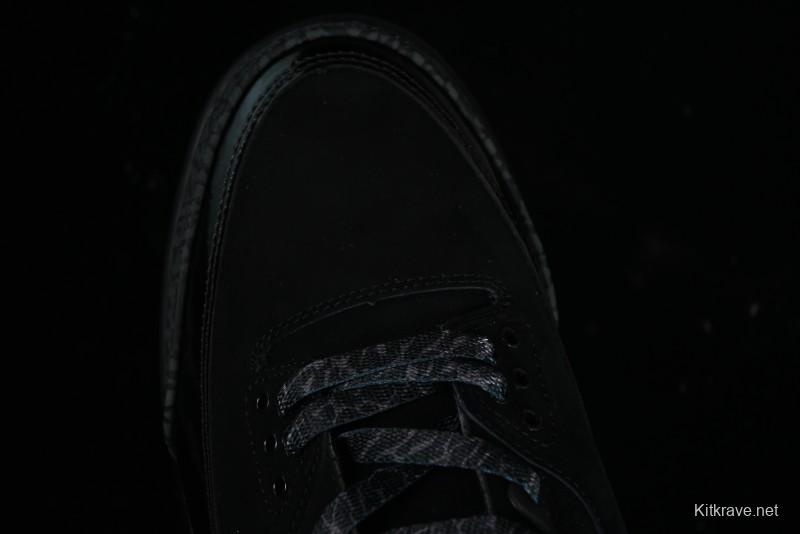 Nike Air Jordan 3 Retro Basketball Shoes Midnight Black - CT8532-001