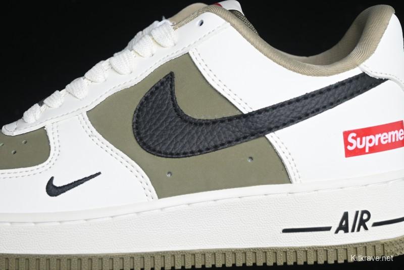 Nike Air Force 1 '07 Low Supreme Casual Sneakers in Military Green - CH6336-508