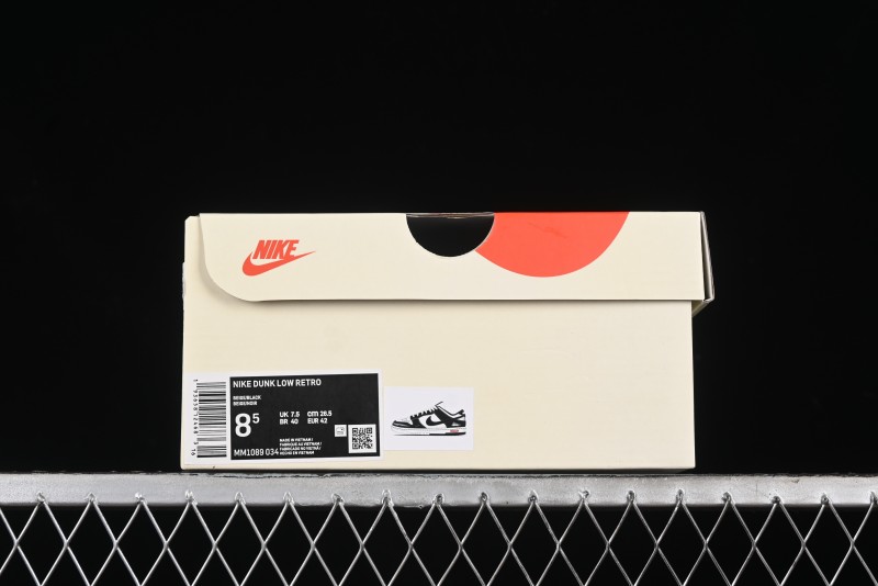 Nike SB Dunk Low Stussy Collaboration - Embroidered Black Swoosh Anniversary Custom Low-Top Casual Sneakers - MM1089-034