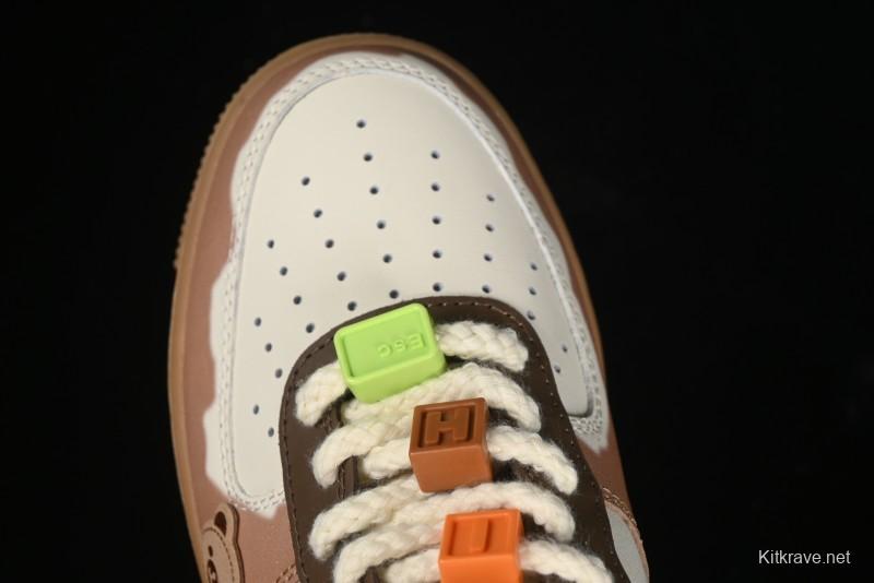 Nike Air Force 1 '07 Low Maillard Bear Casual Sneakers - CJ9297-999