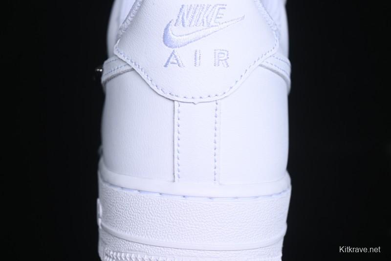 Nike Air Force 1 '07 Low Stussy Collaboration - Crystal Milk Coffee Low-Top Casual Sneakers - IF1686-101