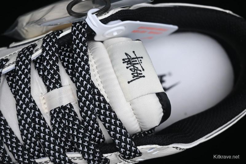 Nike SB Dunk Low Stussy Collaboration - Beige Black Line High-End Custom Low-Top Casual Skate Shoes - BB7518-008