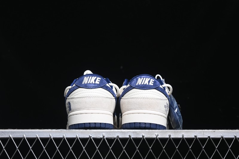 Nike SB Dunk Low The North Face Series - Strap Pig Eight Dark Blue Hook Anniversary High-End Custom Low-Top Casual Skate Shoes - DM6868-001