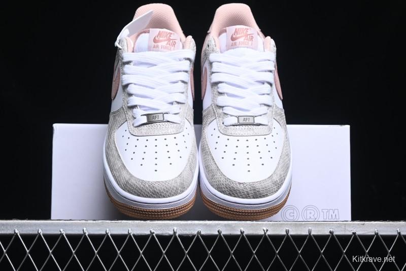 Nike Air Force 1 '07 Low Year of the Snake Themed Low-Top Casual Sneakers - HF2898-100