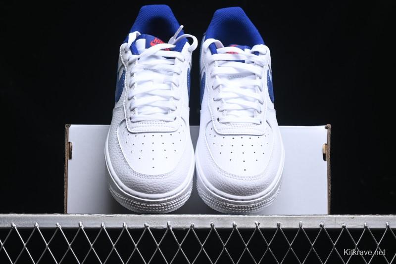 Nike Air Force 1 '07 Low Top Leather Casual Sneakers with Full-Length Air Cushion - CT3839-101