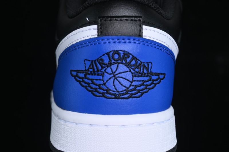 Nike Air Jordan 1 Low Retro Basketball Shoes Black Blue - 553558-042