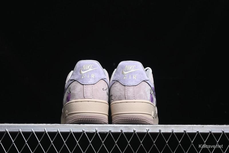Nike Air Force 1 '07 Low Purple Taro Demon Casual Sneakers - ZB2121-301