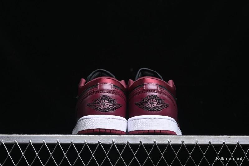 Nike Air Jordan 1 Low AJ1 Black Wine Red Metallic Wings DB6491-600