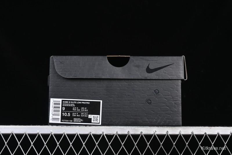 Nike Zoom Kobe IX Low Protro Basketball Shoes with REACT Cushioning - FZ7334-100