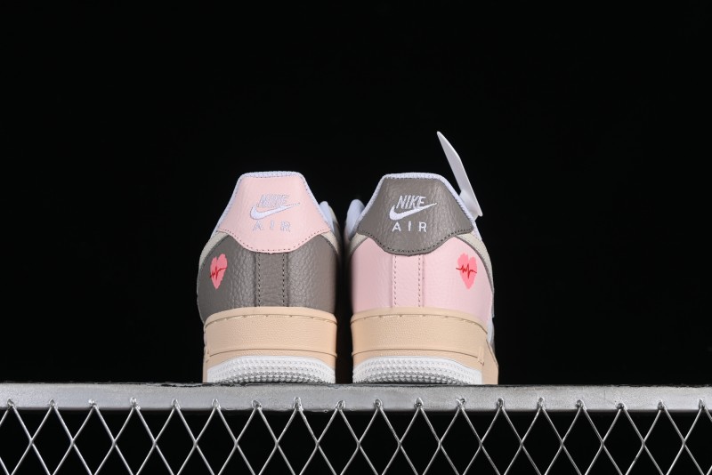 Nike Air Force 1 '07 Low Valentine's Day Limited Edition EKG Heartbeat Double Heart Design Casual Sneakers - TY0301-222