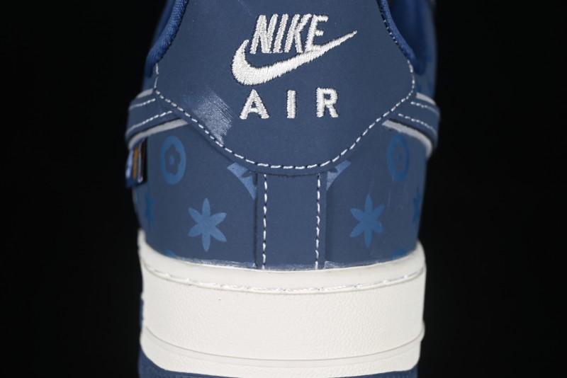 Nike Air Force 1 '07 Low Teddy Bear Collaboration Suede Blue Low-Top Casual Sneakers - KK1988-054