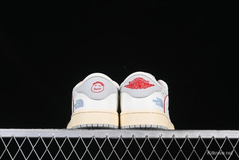 Nike Travis Scott x Fragment Design x Air Jordan 1 Low OG SP AJ1 Low Top Casual Sneakers - AG3702-808